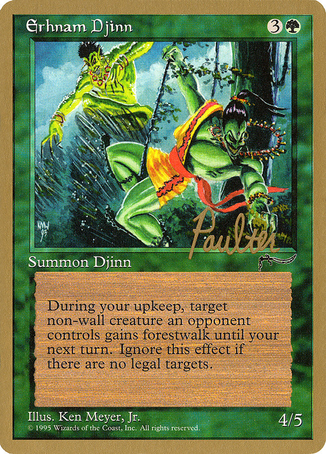 Erhnam Djinn (Preston Poulter) [Pro Tour Collector Set] MTG Single Magic: The Gathering | Red Claw Gaming