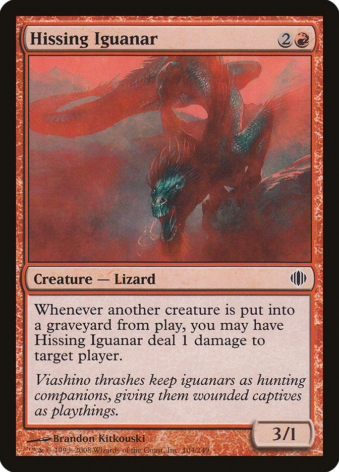 Hissing Iguanar [Shards of Alara] MTG Single Magic: The Gathering | Red Claw Gaming