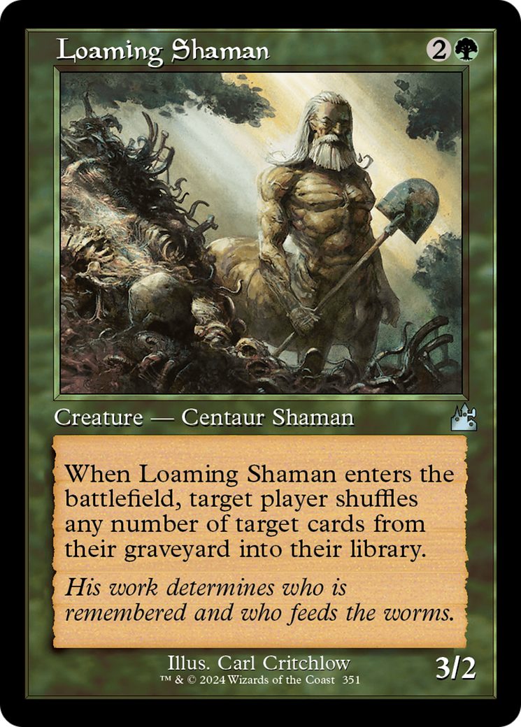 Loaming Shaman (Retro Frame) [Ravnica Remastered] MTG Single Magic: The Gathering | Red Claw Gaming