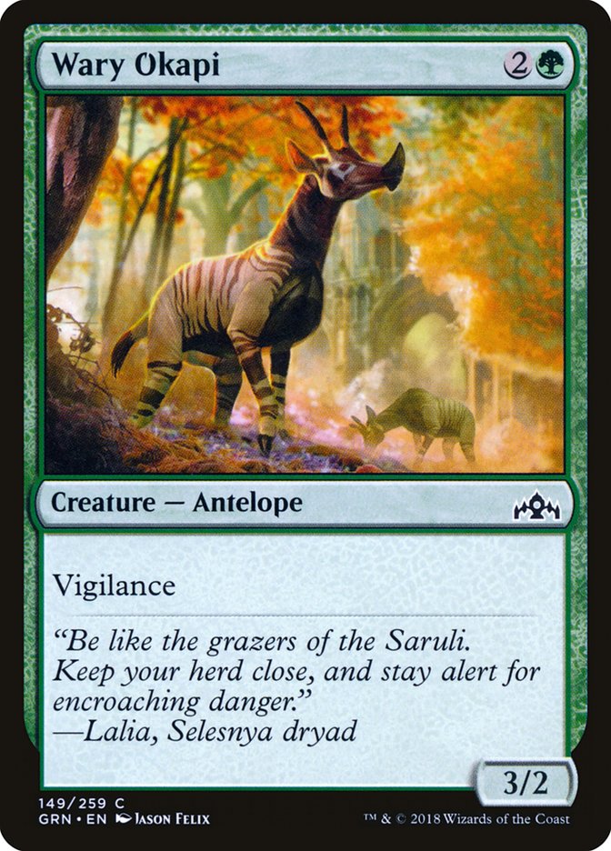 Wary Okapi [Guilds of Ravnica] MTG Single Magic: The Gathering | Red Claw Gaming