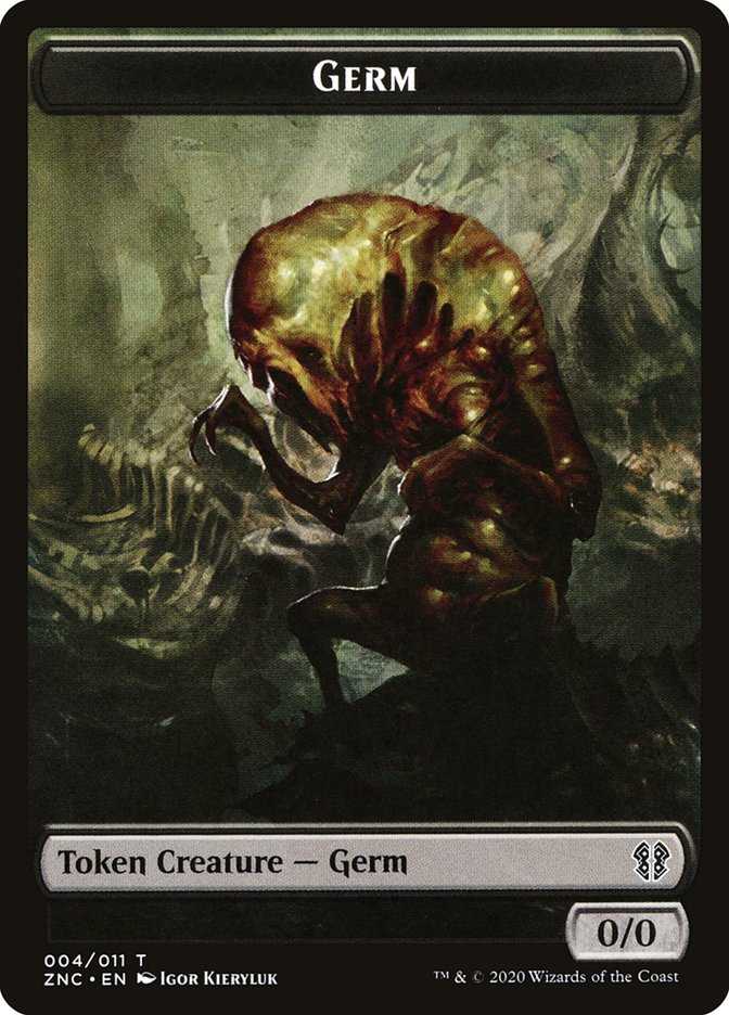 Faerie Rogue // Germ Double-Sided Token [Zendikar Rising Commander Tokens] MTG Single Magic: The Gathering | Red Claw Gaming