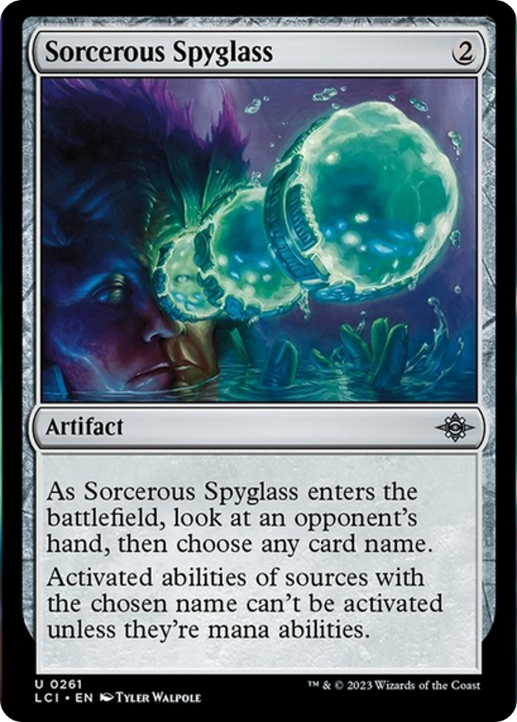 Sorcerous Spyglass [The Lost Caverns of Ixalan] MTG Single Magic: The Gathering    | Red Claw Gaming