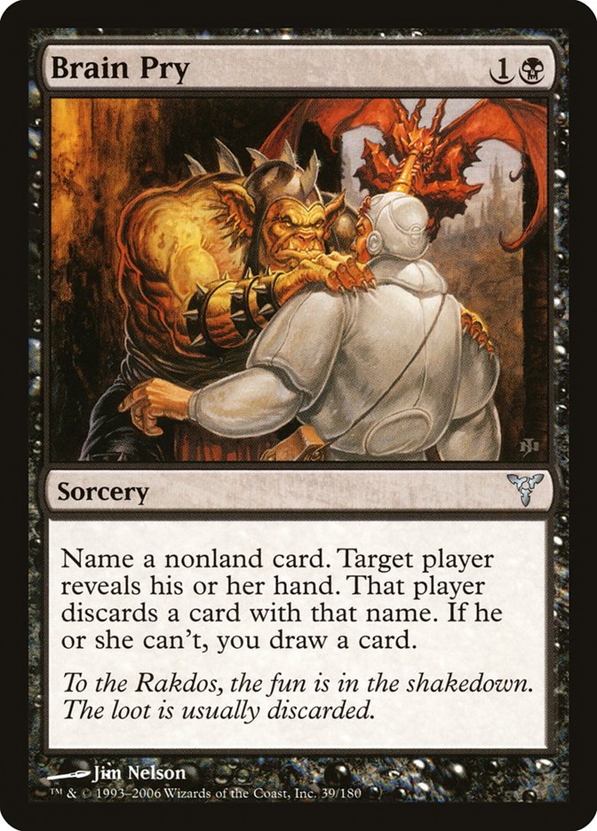Brain Pry [Dissension] MTG Single Magic: The Gathering | Red Claw Gaming