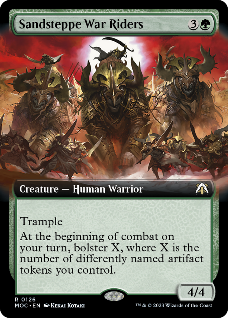 Sandsteppe War Riders (Extended Art) [March of the Machine Commander] MTG Single Magic: The Gathering | Red Claw Gaming