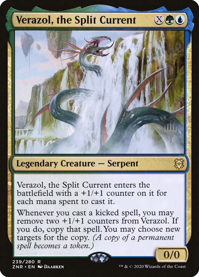 Verazol, the Split Current (Promo Pack) [Zendikar Rising Promos] MTG Single Magic: The Gathering | Red Claw Gaming