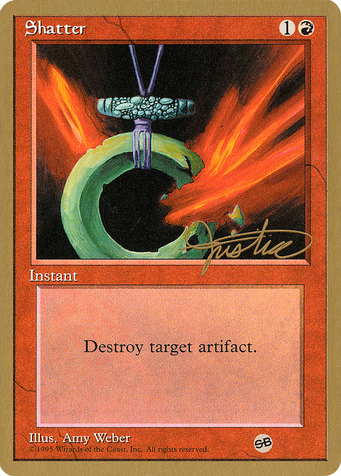Shatter (Mark Justice) (SB) [Pro Tour Collector Set] MTG Single Magic: The Gathering | Red Claw Gaming