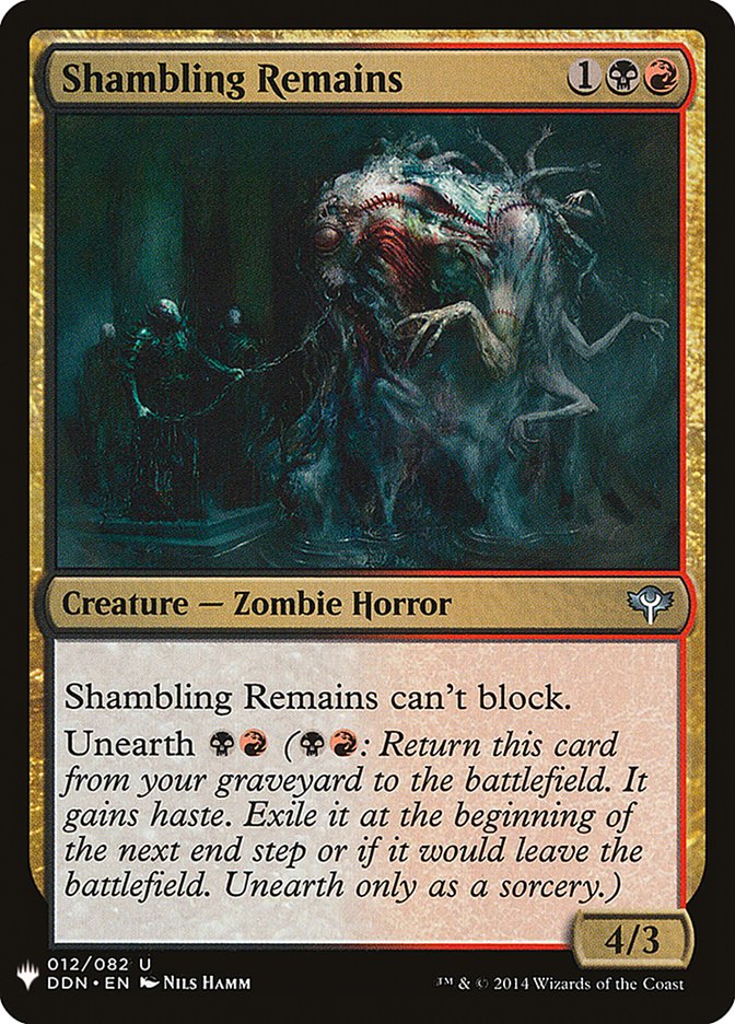 Shambling Remains [Mystery Booster] MTG Single Magic: The Gathering    | Red Claw Gaming