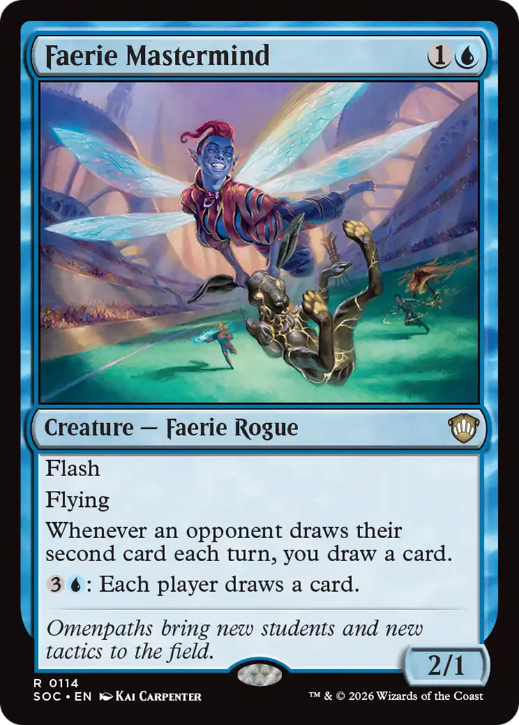 Faerie Mastermind [Secrets of Strixhaven Commander] MTG Single Magic: The Gathering | Red Claw Gaming