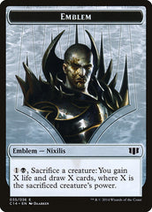 Ob Nixilis of the Black Oath Emblem // Zombie (016/036) Double-Sided Token [Commander 2014 Tokens] MTG Single Magic: The Gathering | Red Claw Gaming