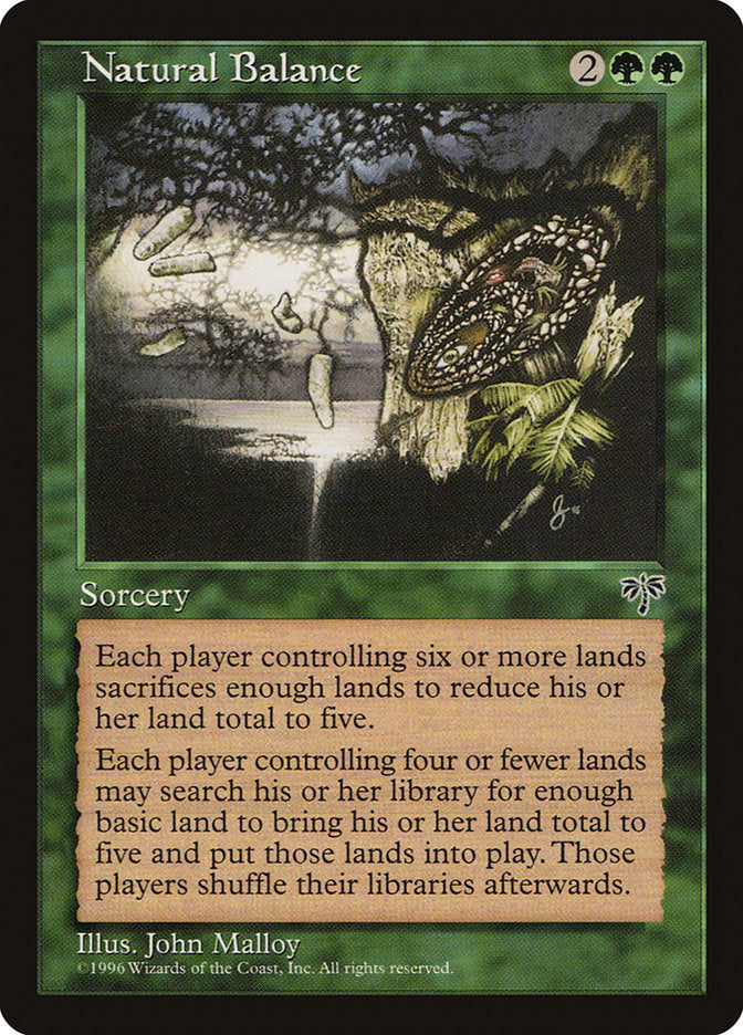 Natural Balance [Mirage] MTG Single Magic: The Gathering | Red Claw Gaming