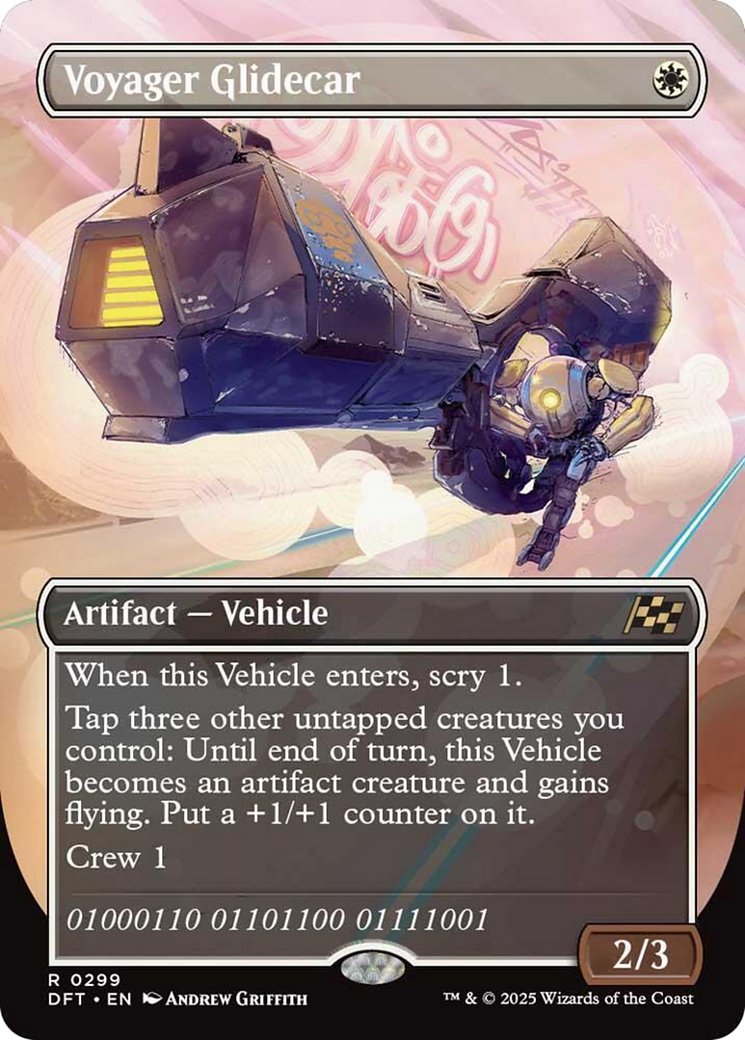 Voyager Glidecar (Borderless) [Aetherdrift] MTG Single Magic: The Gathering | Red Claw Gaming