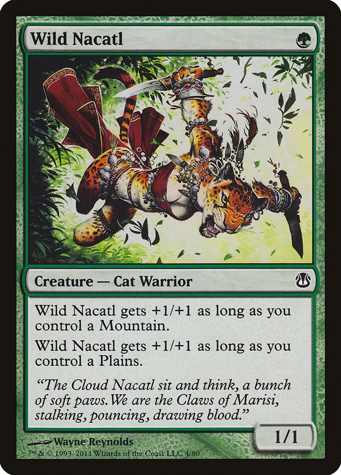 Wild Nacatl [Duel Decks: Ajani vs. Nicol Bolas] MTG Single Magic: The Gathering | Red Claw Gaming