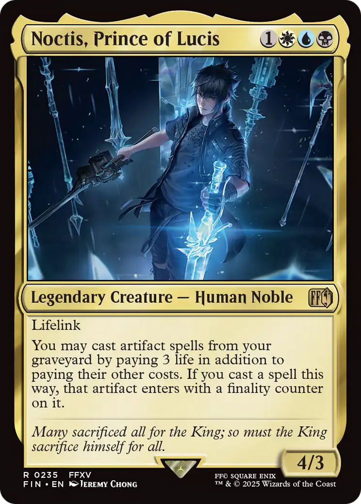 Noctis, Prince of Lucis [FINAL FANTASY] MTG Single Magic: The Gathering | Red Claw Gaming