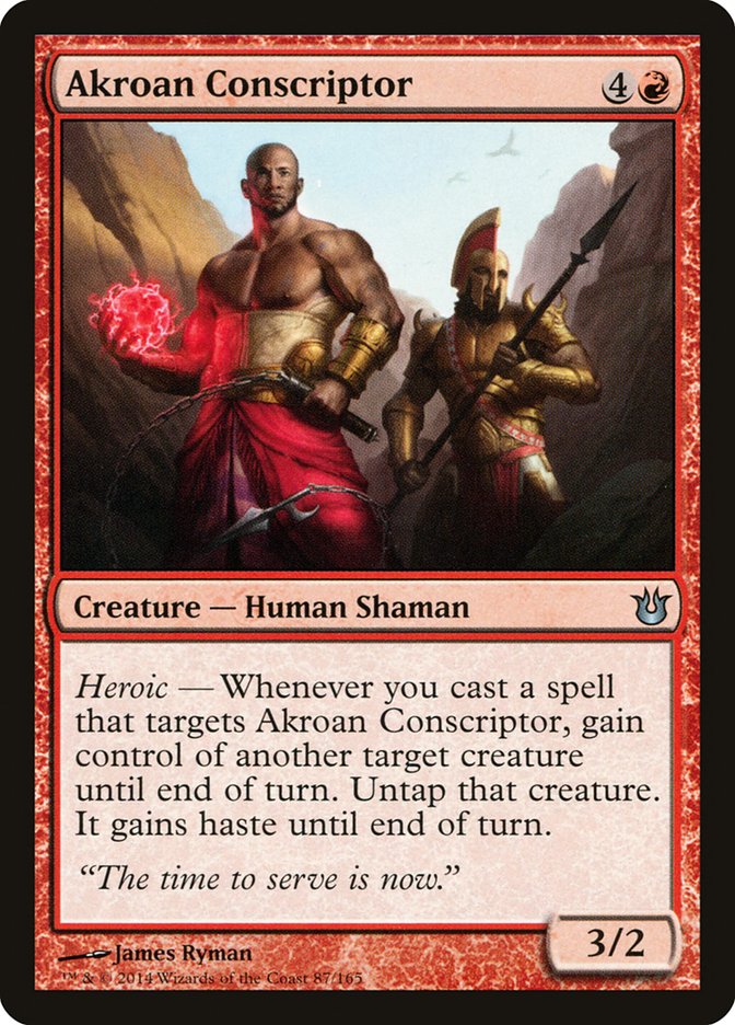Akroan Conscriptor [Born of the Gods] MTG Single Magic: The Gathering | Red Claw Gaming