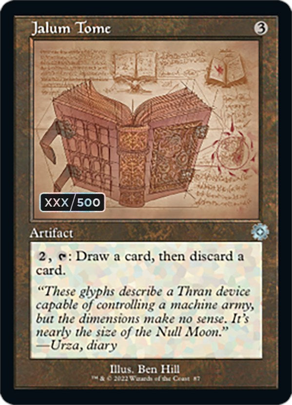 Jalum Tome (Retro Schematic) (Serialized) [The Brothers' War Retro Artifacts] MTG Single Magic: The Gathering | Red Claw Gaming
