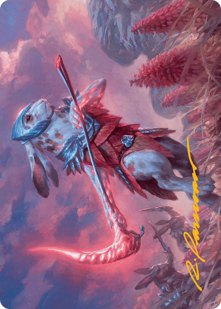 Baylen, the Haymaker Art Card (Gold-Stamped Signature) [Bloomburrow Art Series] MTG Single Magic: The Gathering | Red Claw Gaming
