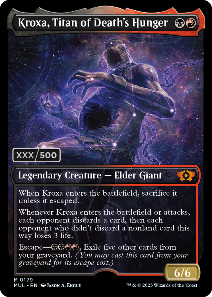 Kroxa, Titan of Death's Hunger (Serialized) [Multiverse Legends] MTG Single Magic: The Gathering | Red Claw Gaming