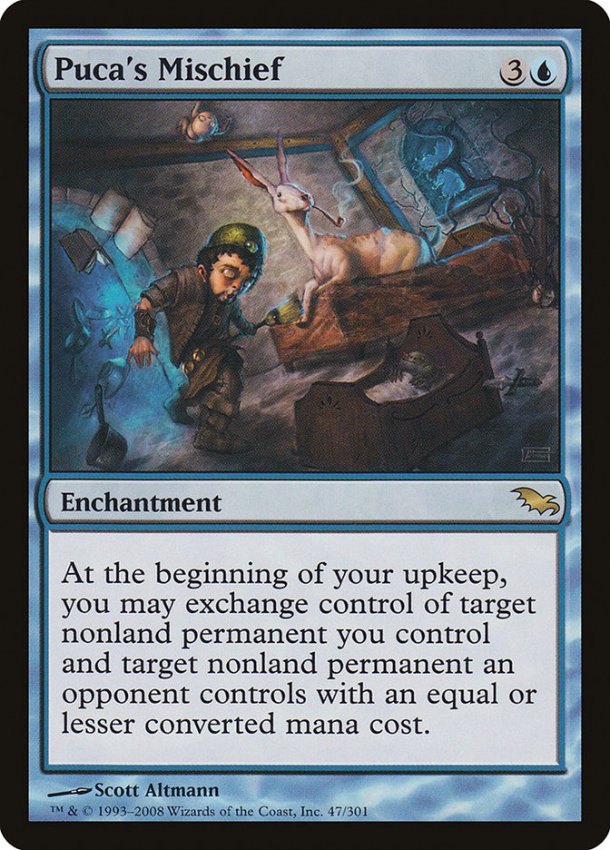 Puca's Mischief [Shadowmoor] MTG Single Magic: The Gathering | Red Claw Gaming