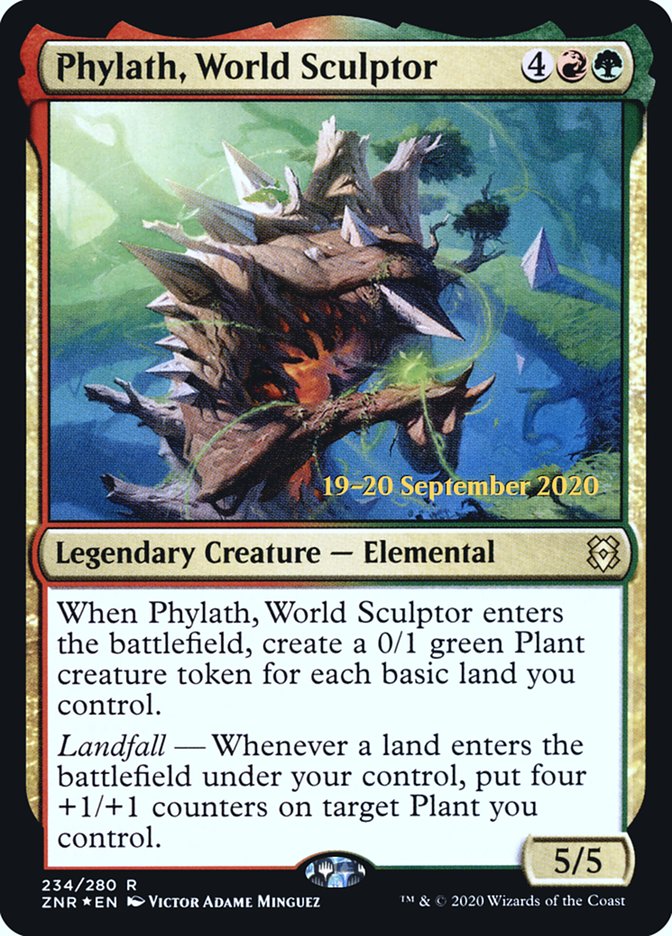Phylath, World Sculptor [Zendikar Rising Prerelease Promos] MTG Single Magic: The Gathering | Red Claw Gaming