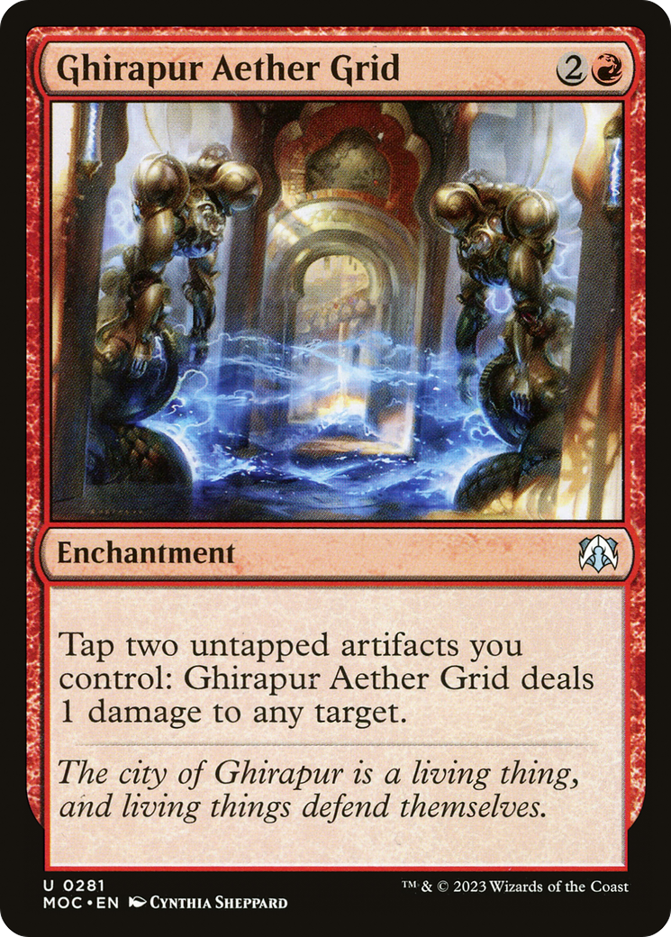 Ghirapur Aether Grid [March of the Machine Commander] MTG Single Magic: The Gathering | Red Claw Gaming