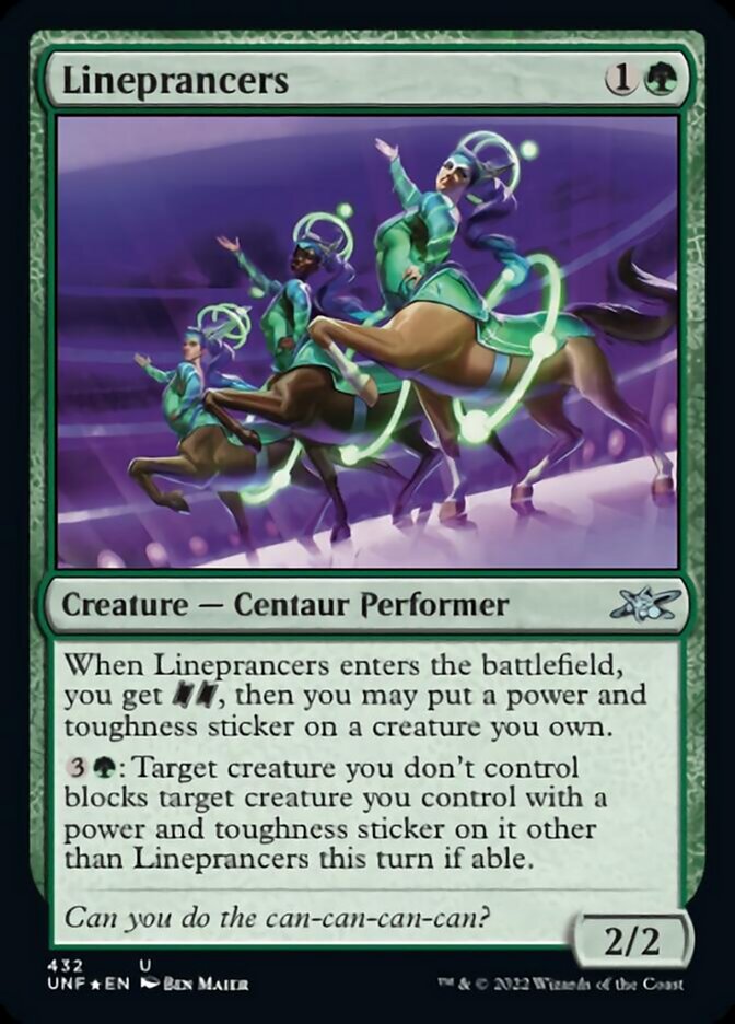 Lineprancers (Galaxy Foil) [Unfinity] MTG Single Magic: The Gathering    | Red Claw Gaming