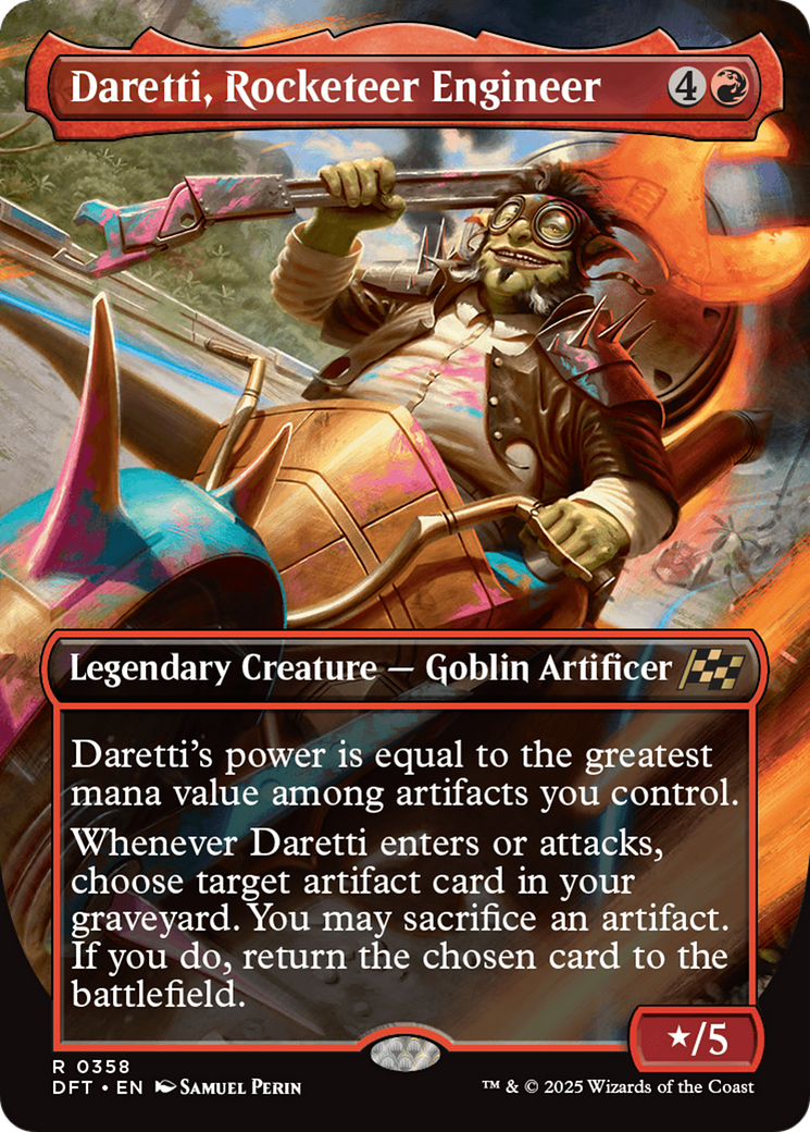 Daretti, Rocketeer Engineer (Borderless) [Aetherdrift] MTG Single Magic: The Gathering | Red Claw Gaming