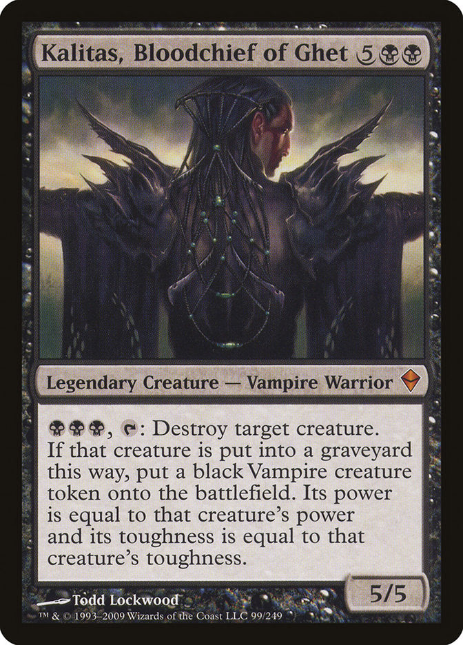 Kalitas, Bloodchief of Ghet [Zendikar] MTG Single Magic: The Gathering | Red Claw Gaming