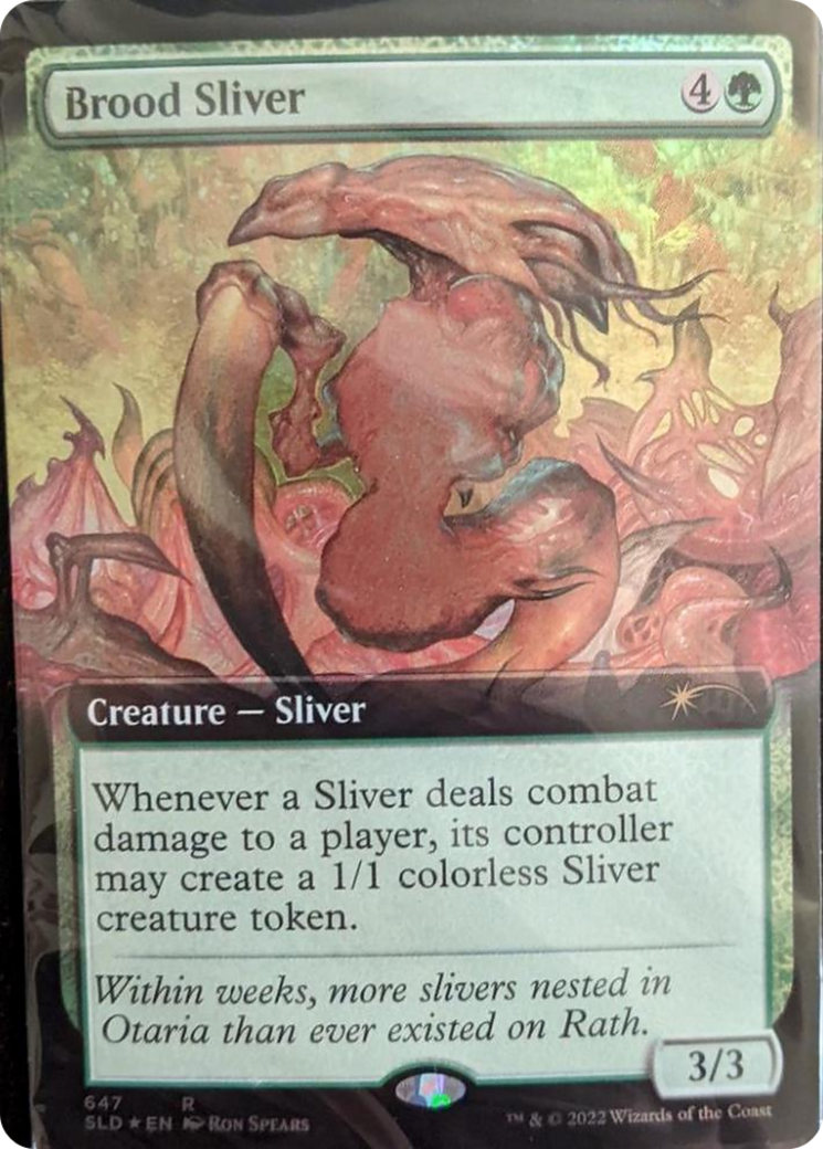 Brood Sliver (Extended Art) [Secret Lair Drop Promos] MTG Single Magic: The Gathering | Red Claw Gaming