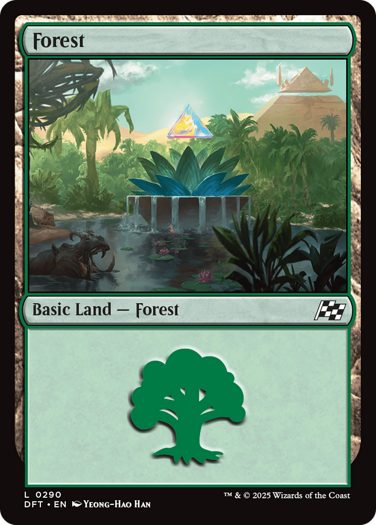 Forest (0290) [Aetherdrift] MTG Single Magic: The Gathering | Red Claw Gaming