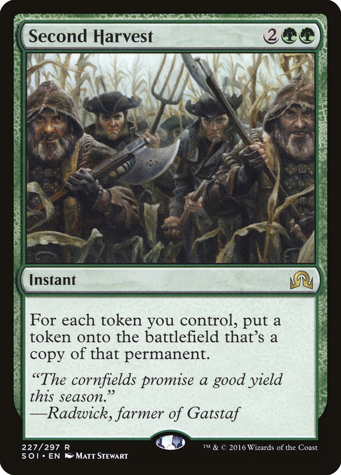 Second Harvest [Shadows over Innistrad] MTG Single Magic: The Gathering | Red Claw Gaming