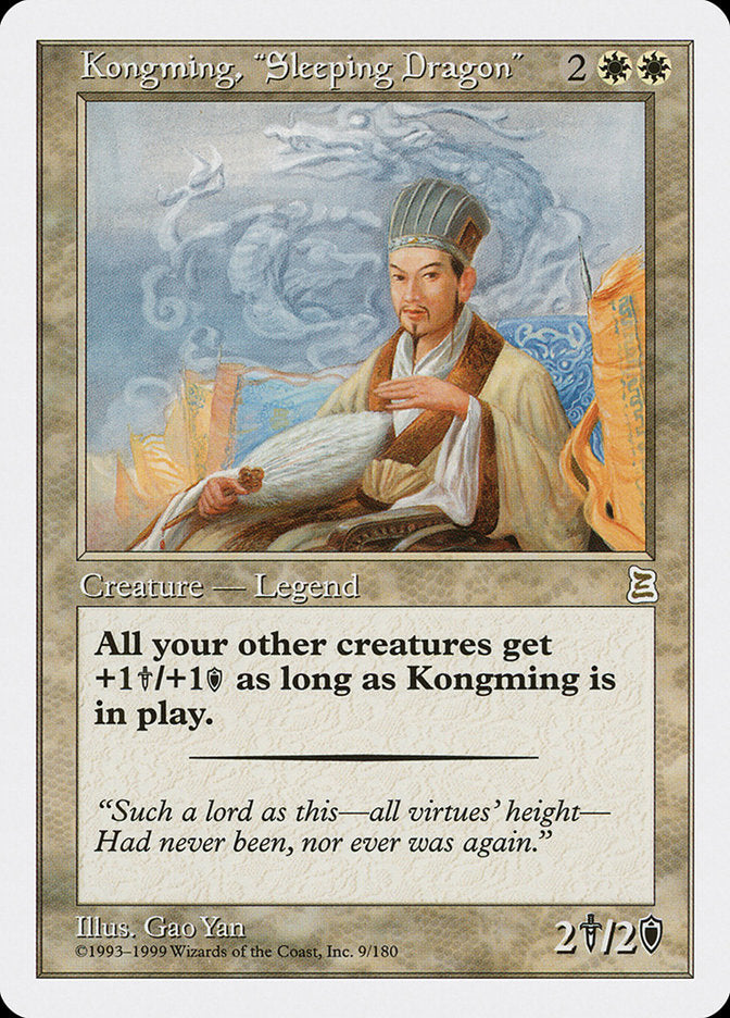 Kongming, "Sleeping Dragon" [Portal Three Kingdoms] MTG Single Magic: The Gathering | Red Claw Gaming
