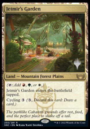 Jetmir's Garden (Promo Pack) [Streets of New Capenna Promos] MTG Single Magic: The Gathering | Red Claw Gaming