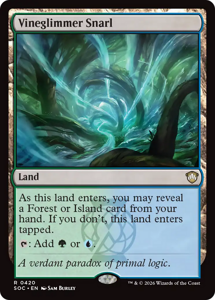 Vineglimmer Snarl [Secrets of Strixhaven Commander] MTG Single Magic: The Gathering | Red Claw Gaming