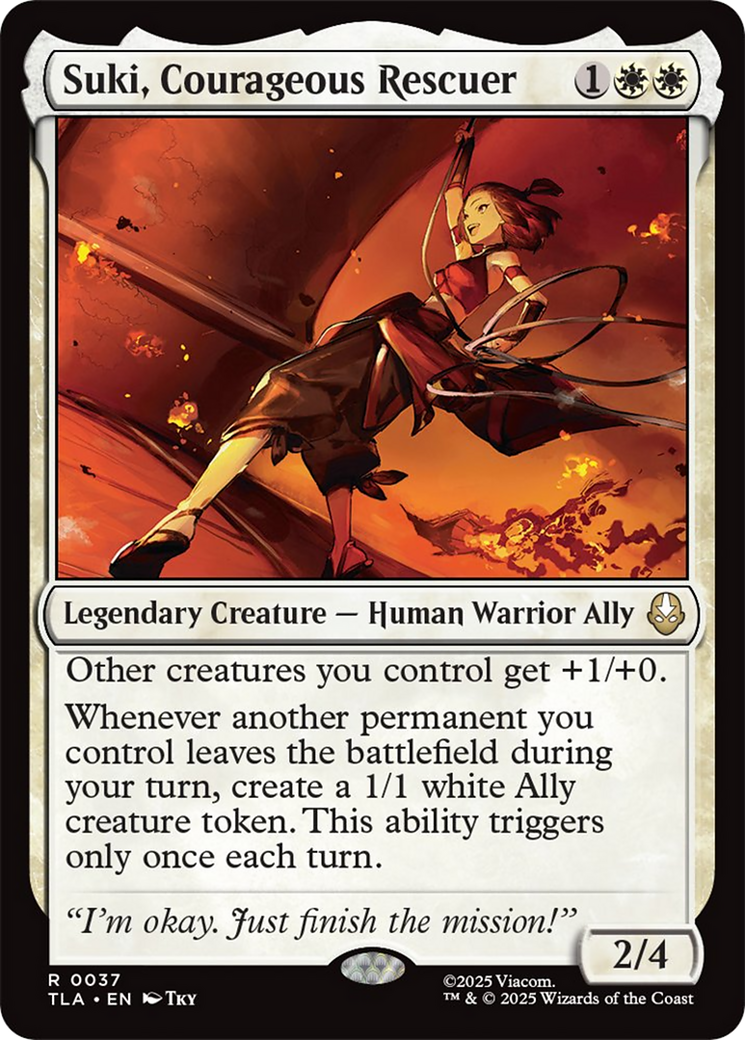 Suki, Courageous Rescuer [Avatar: The Last Airbender] MTG Single Magic: The Gathering | Red Claw Gaming