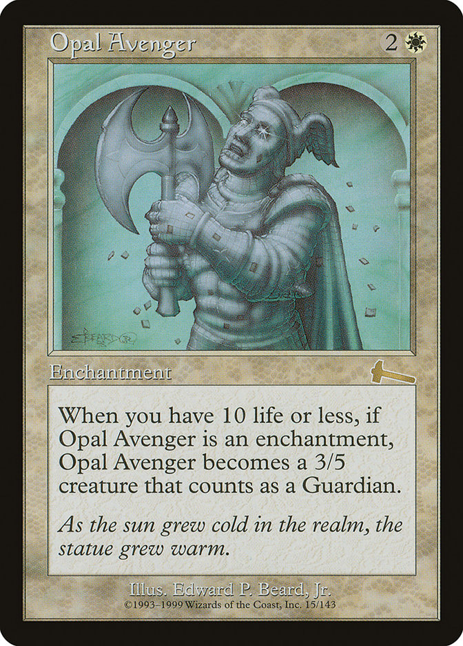 Opal Avenger [Urza's Legacy] MTG Single Magic: The Gathering | Red Claw Gaming