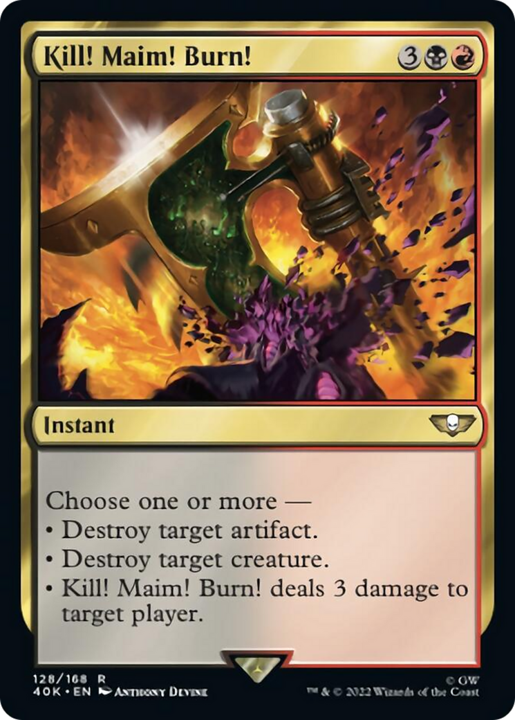 Kill! Maim! Burn! [Warhammer 40,000] MTG Single Magic: The Gathering | Red Claw Gaming