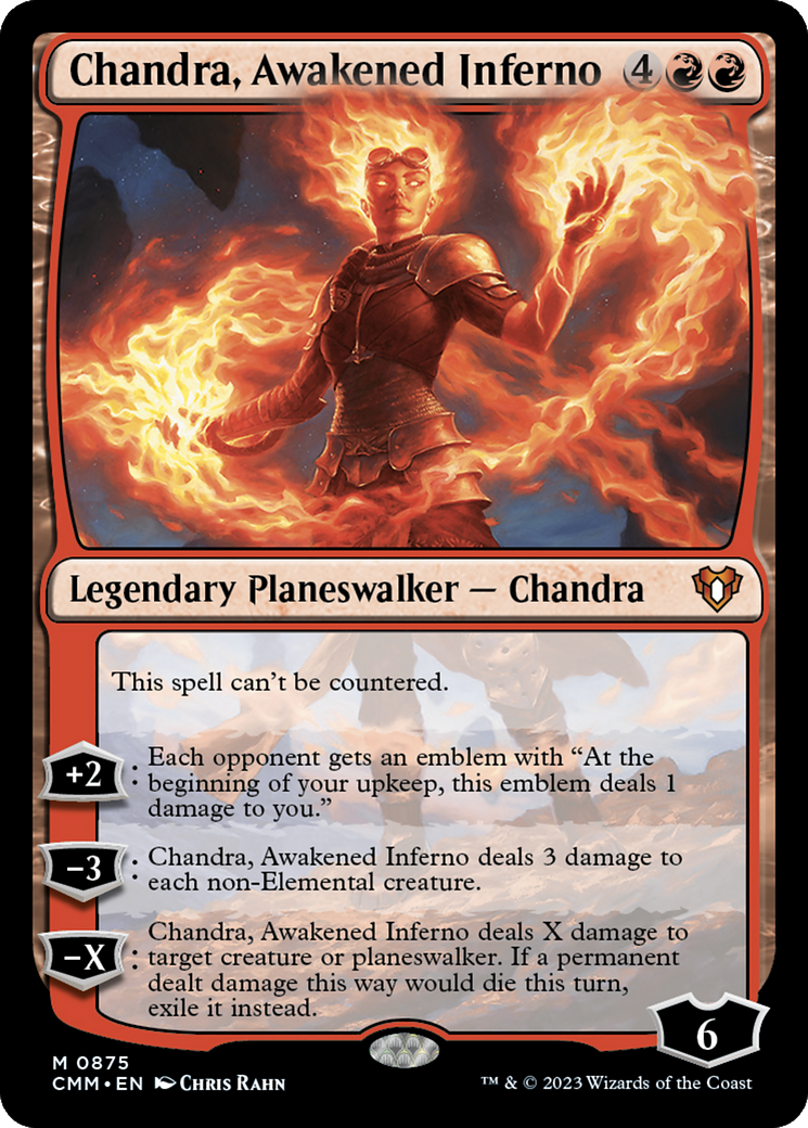 Chandra, Awakened Inferno [Commander Masters] MTG Single Magic: The Gathering | Red Claw Gaming