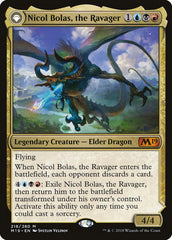 Nicol Bolas, the Ravager // Nicol Bolas, the Arisen [Core Set 2019] MTG Single Magic: The Gathering | Red Claw Gaming