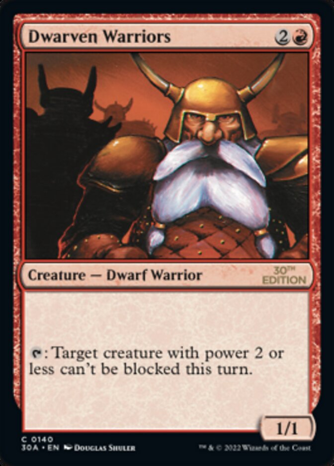 Dwarven Warriors [30th Anniversary Edition] MTG Single Magic: The Gathering | Red Claw Gaming