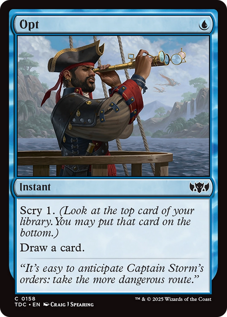 Opt [Tarkir: Dragonstorm Commander] MTG Single Magic: The Gathering | Red Claw Gaming