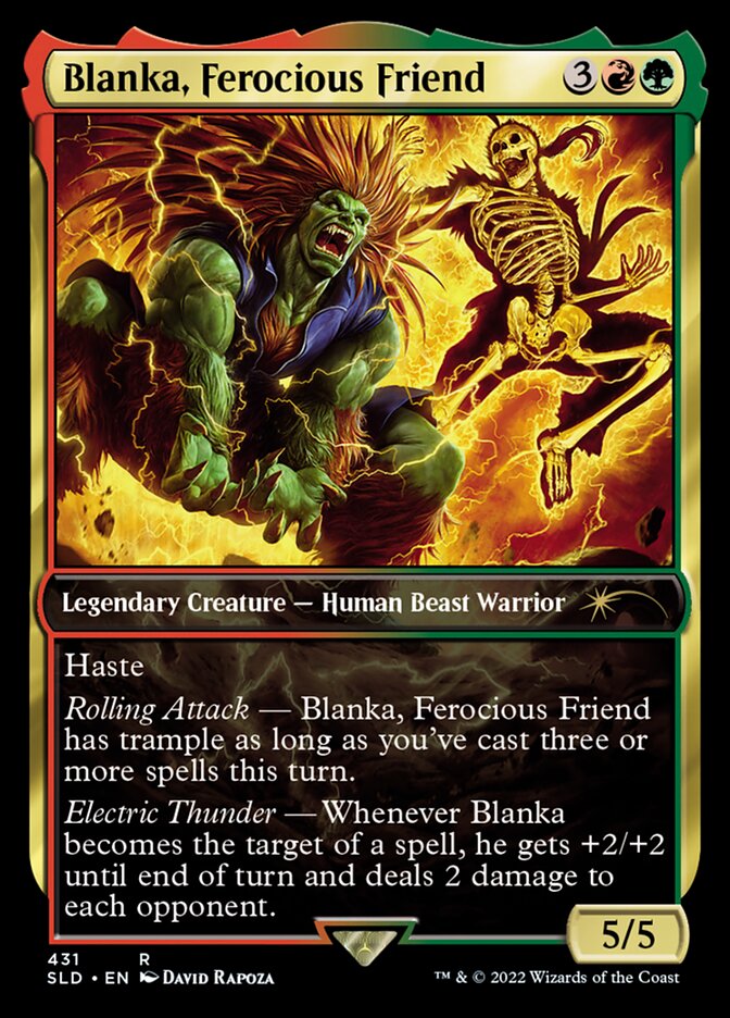 Blanka, Ferocious Friend [Secret Lair Drop Series] MTG Single Magic: The Gathering | Red Claw Gaming