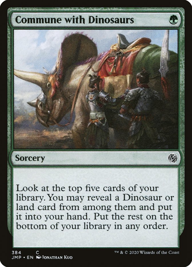 Commune with Dinosaurs [Jumpstart] MTG Single Magic: The Gathering | Red Claw Gaming