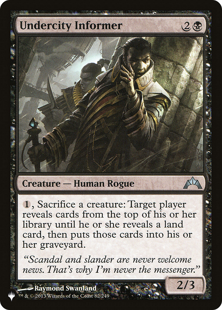 Undercity Informer [The List] MTG Single Magic: The Gathering | Red Claw Gaming