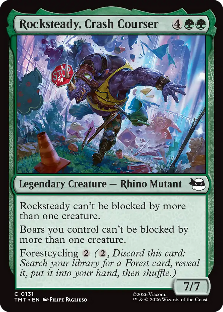 Rocksteady, Crash Courser [Teenage Mutant Ninja Turtles] MTG Single Magic: The Gathering | Red Claw Gaming