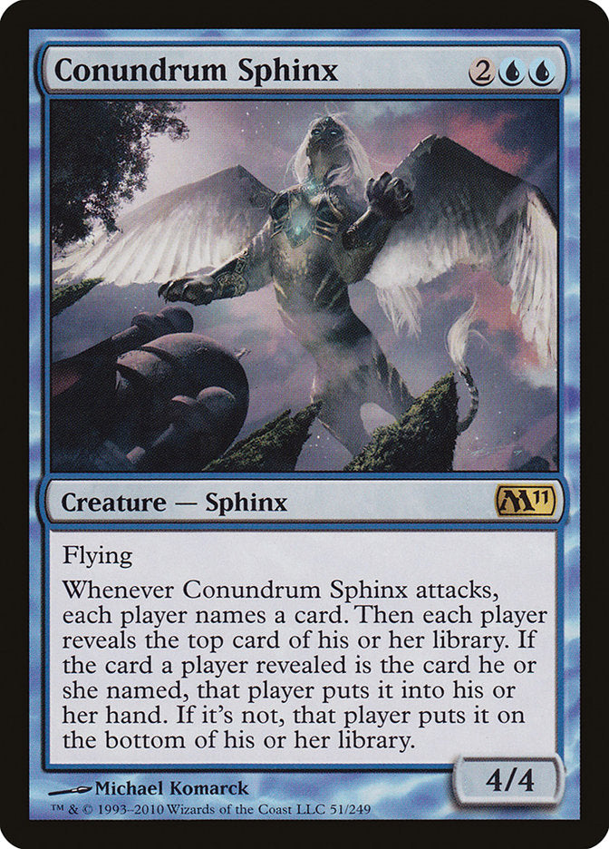 Conundrum Sphinx [Magic 2011] MTG Single Magic: The Gathering | Red Claw Gaming