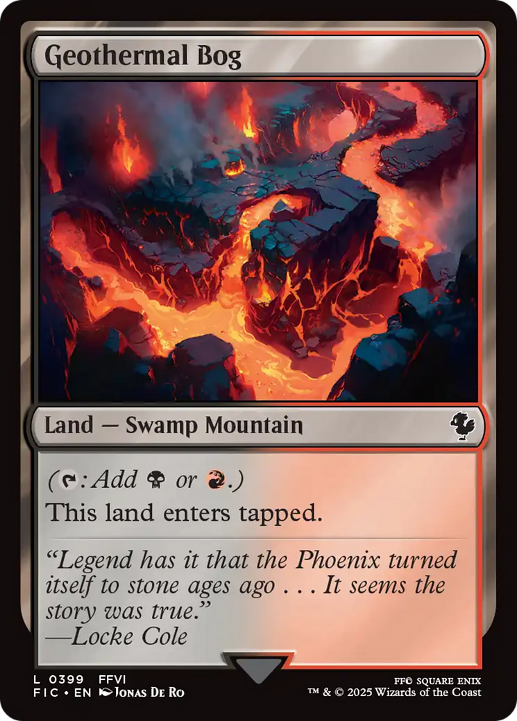Geothermal Bog [FINAL FANTASY Commander] MTG Single Magic: The Gathering | Red Claw Gaming