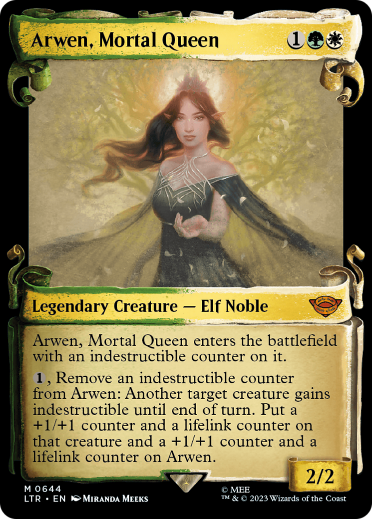 Arwen, Mortal Queen [The Lord of the Rings: Tales of Middle-Earth Showcase Scrolls] MTG Single Magic: The Gathering | Red Claw Gaming