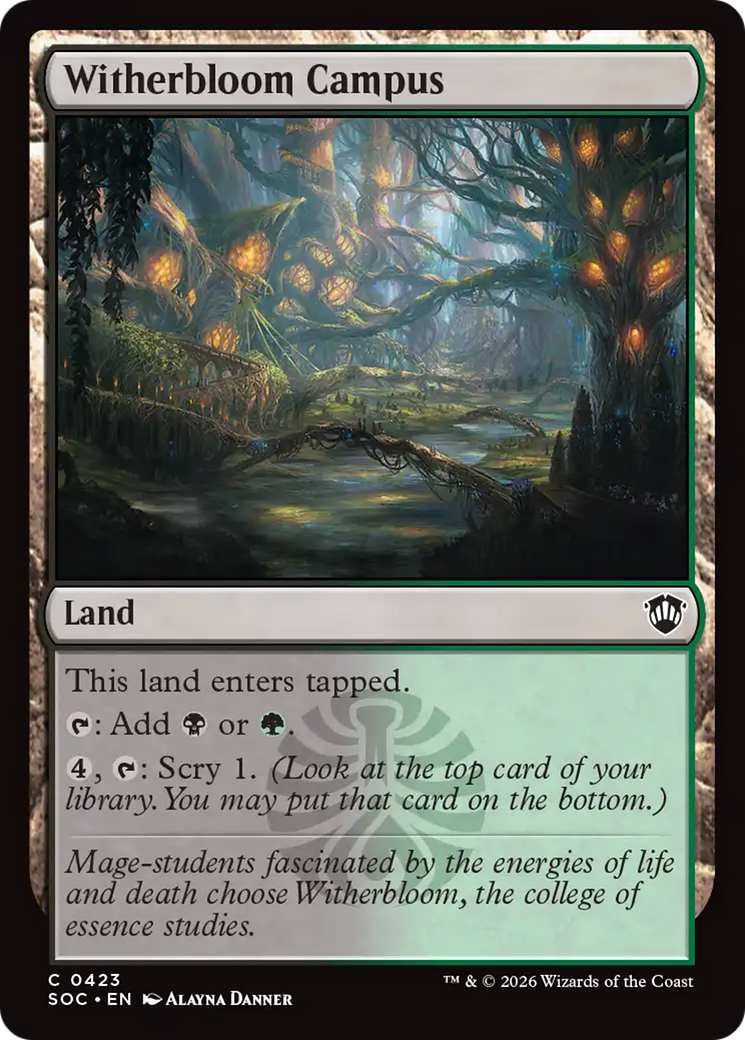Witherbloom Campus [Secrets of Strixhaven Commander] MTG Single Magic: The Gathering | Red Claw Gaming