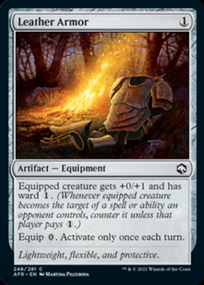Leather Armor [Dungeons & Dragons: Adventures in the Forgotten Realms] MTG Single Magic: The Gathering | Red Claw Gaming