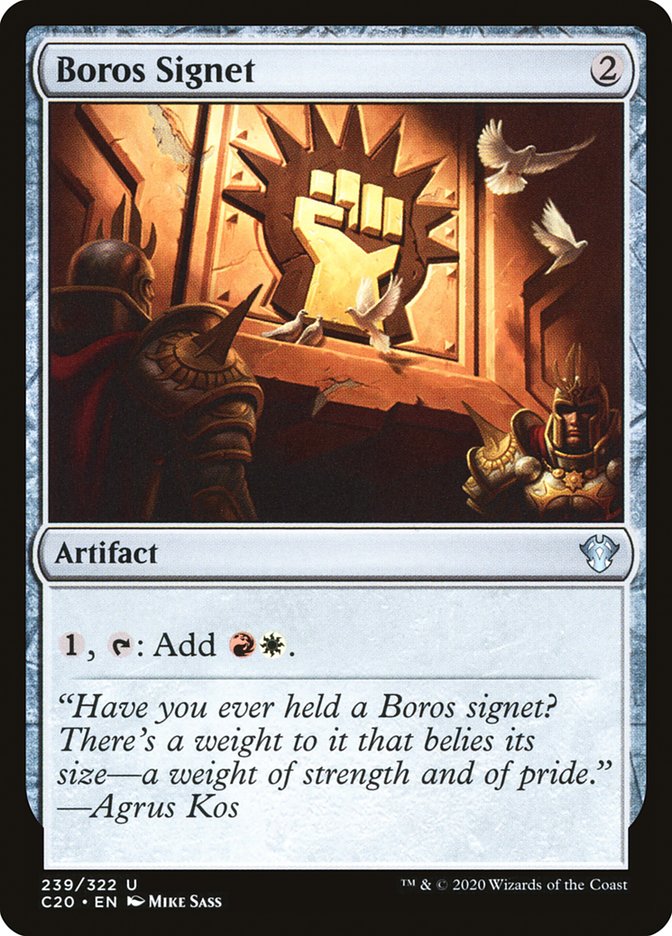 Boros Signet [Commander 2020] MTG Single Magic: The Gathering | Red Claw Gaming